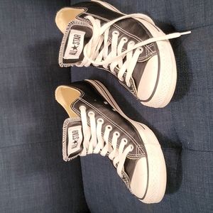 Converse. All Star. Black Leather. Size 9.5 mens